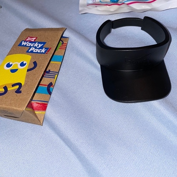Other - Sonic black mini hat visor and paper bag toy collectible